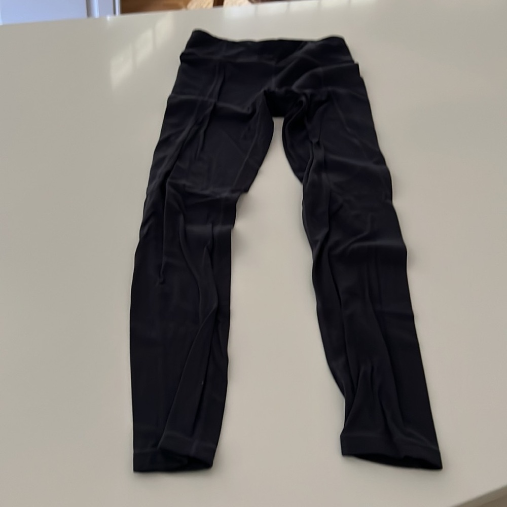 Girls Athleta navy blue leggings size 12
